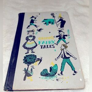 Vintage Grimm’s Fairy Tales by Brothers Grimm, 1954, Rainbow Bookshelf